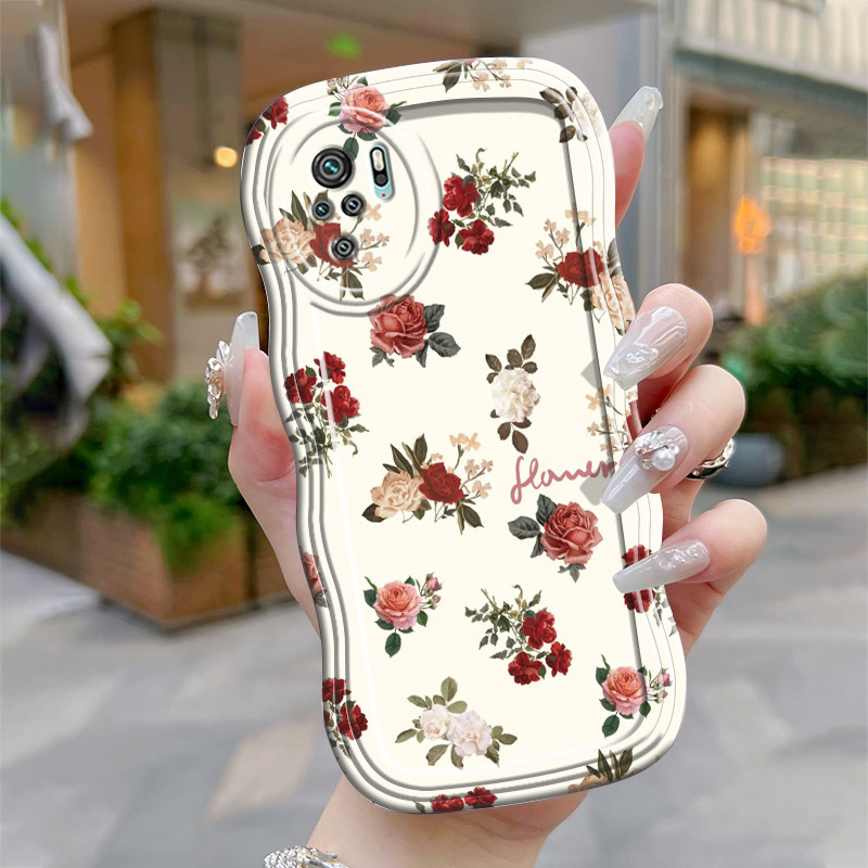 Casing Hp Untuk Xiaomi Redmi Note 10 Note 10s Note 10 Pro Case Casing Kesing Bunga Gunung HP Softcas