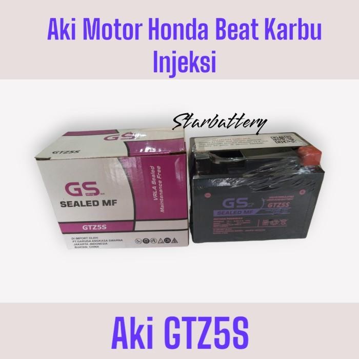 Aki Motor Supra X 125+New Supra +X-F1 ( Gtz5S Gs E) Aki Kering