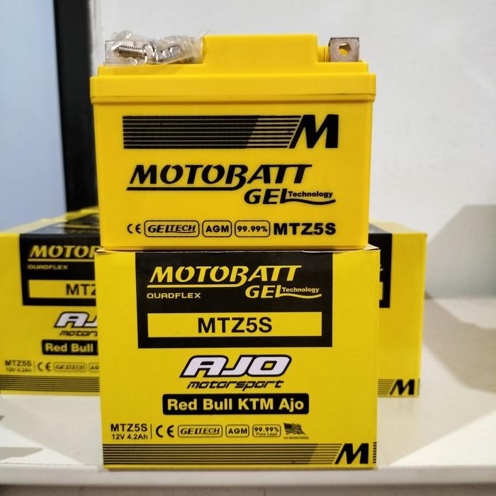 Aki Motor Yamaha Mio M3 Motobatt Mtz5S Aki Kering/Aki Gel