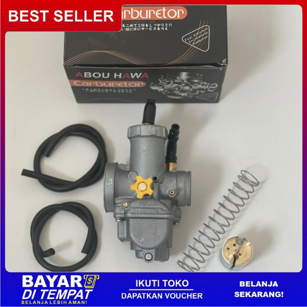FREE ONGKIR KARBURATOR KARBU ABOU HAWA PE 28 26 24 SKEP KUNINGAN KEIHIN KODE CH29 BISA COD