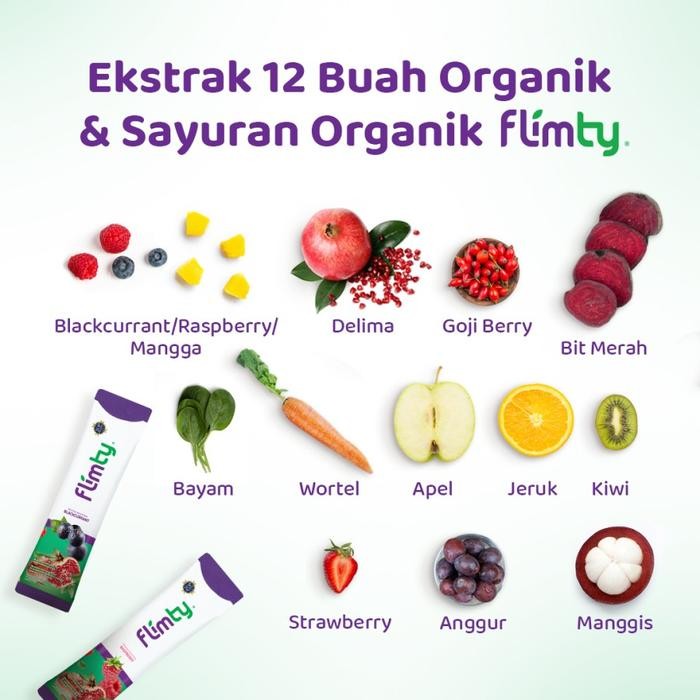 TOP" FLIMTY FIBER - ISI 16 SACHET, TINGGI SERAT, BPOM & HALAL - MANADO