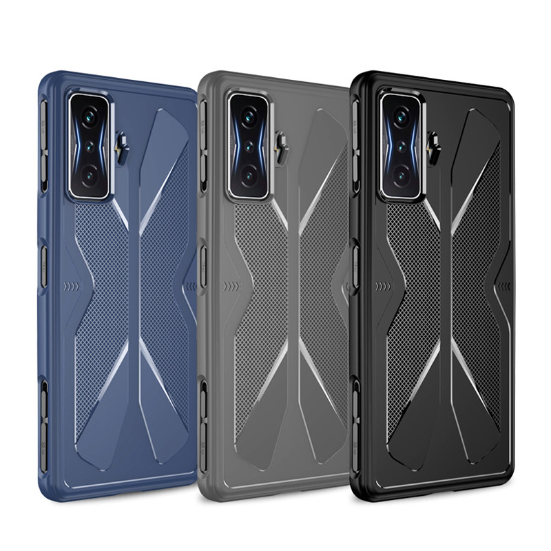 For POCO F4 GT / Redmi K40 Gaming Case Silicone Shockproof Armor Matte TPU Back Protective Cover For