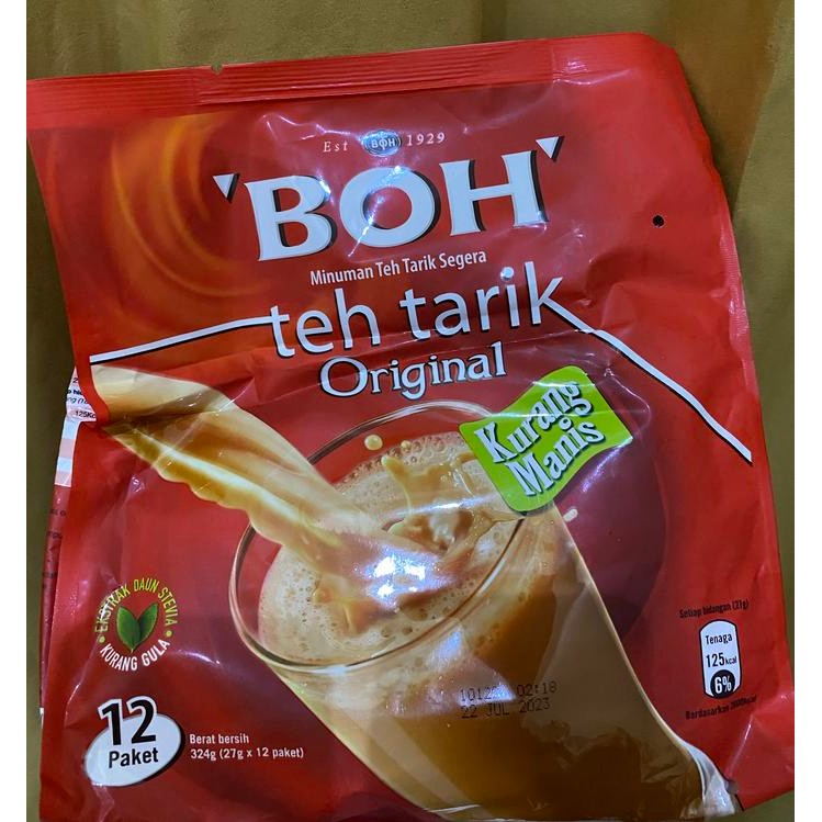 

Diskon Minuman Instant Teh Boh Teh Tarik Less Sugar Kurang Manis