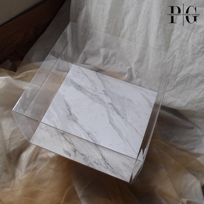 Kotak Kue 30x30x20cm / Glass Cake Box 30 cm / Box Kue 30cm TANPA ALAS