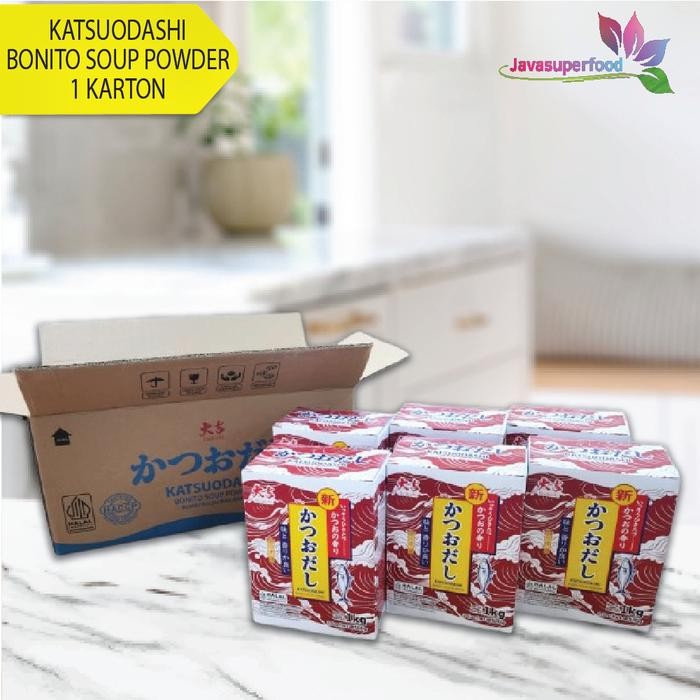 

[HALAL] DAIKICHI KATSUODASHI BONITO SOUP POWDER 1 KARTON isi 6 BOX (12X500g) / BUBUK IKAN BONITO