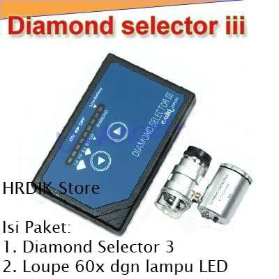 

Diamond Selector III + Loupe 60x Zoom with LED - PAKET Lengkap Hemat 3