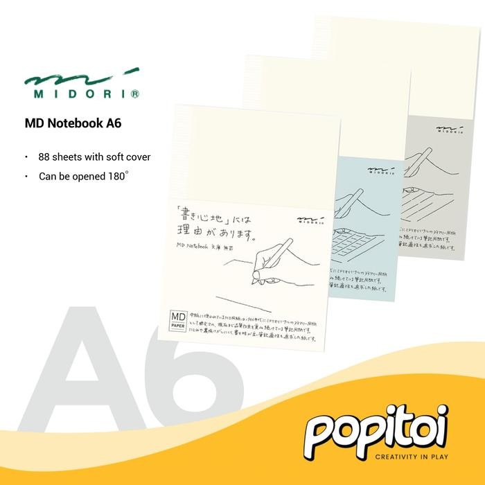 

MIDORI MD Notebook A6 Buku Catatan Tulis Jurnal Diary Bullet Journal