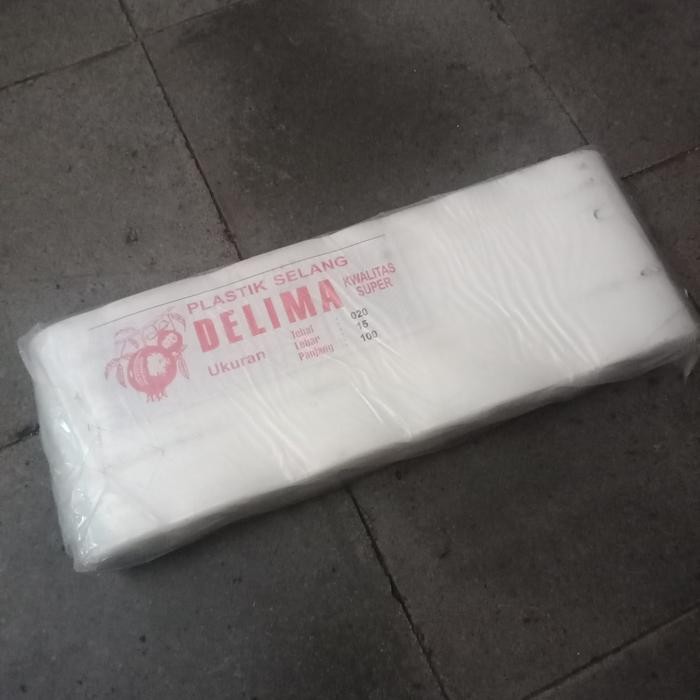 SELANG PLASTIK irasi 3 inch bening tebal / 100 meter