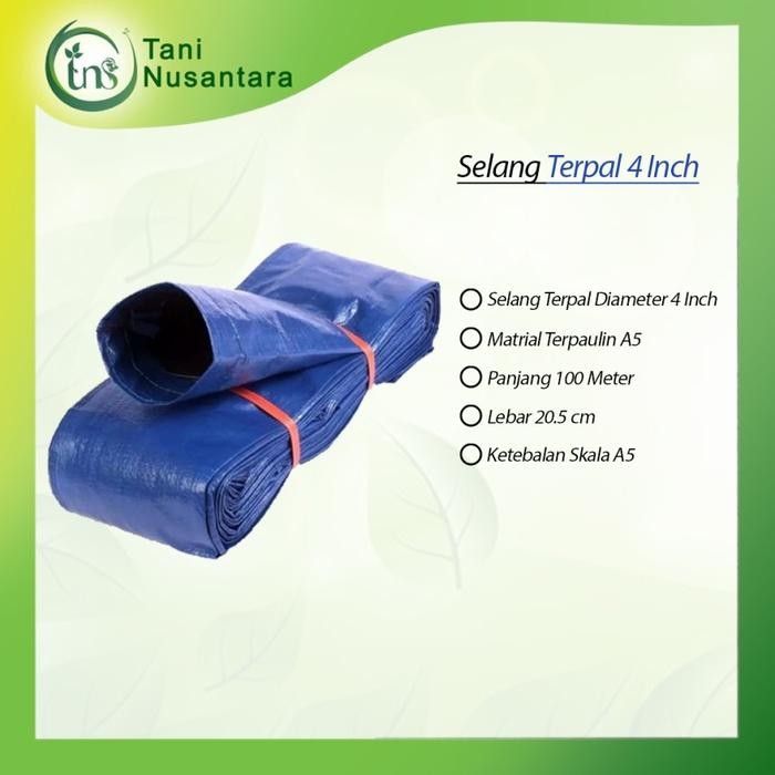Selang Terpal 4 Dim Panjang 100 Meter / Selang Irasi Pertanian