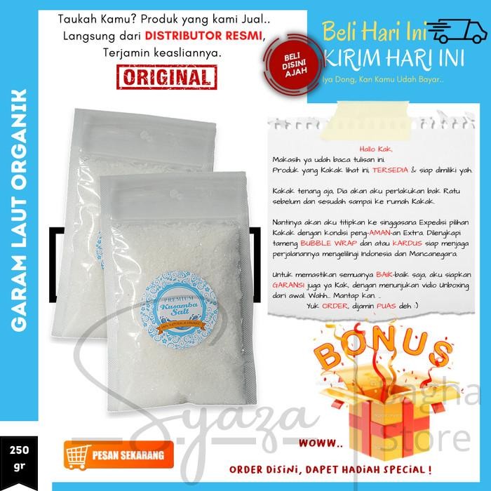 

(Allthebest) Garam Laut Kusamba Sagha Organik Tanpa Pemutih & Bahan Kimia 250Gr