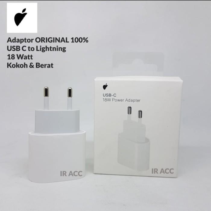 [TopSeller] ORIGINAL 100% Adaptor Batok 18 Watt / 20 Watt Charger Iphone 11 12 Pro