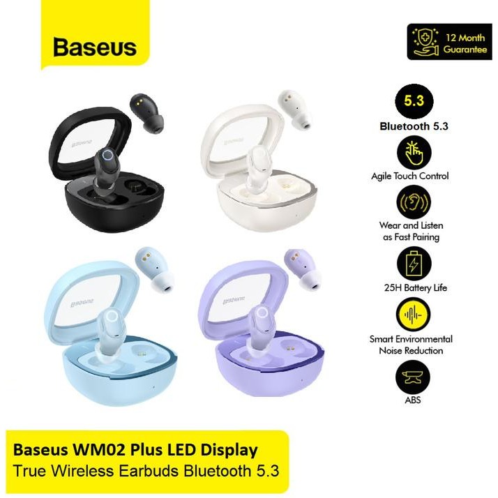 (Expert) Baseus WM02 Plus / Bowie WM-02 TWS True Wireless Earbuds Bluetooth