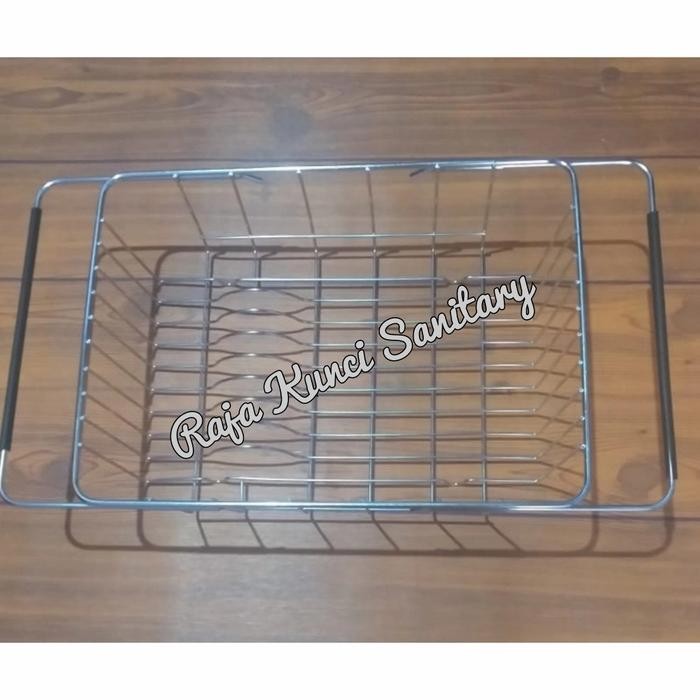 Rak Piring Tarik/Cuci Piring Stainless Steel/Rak Dapur