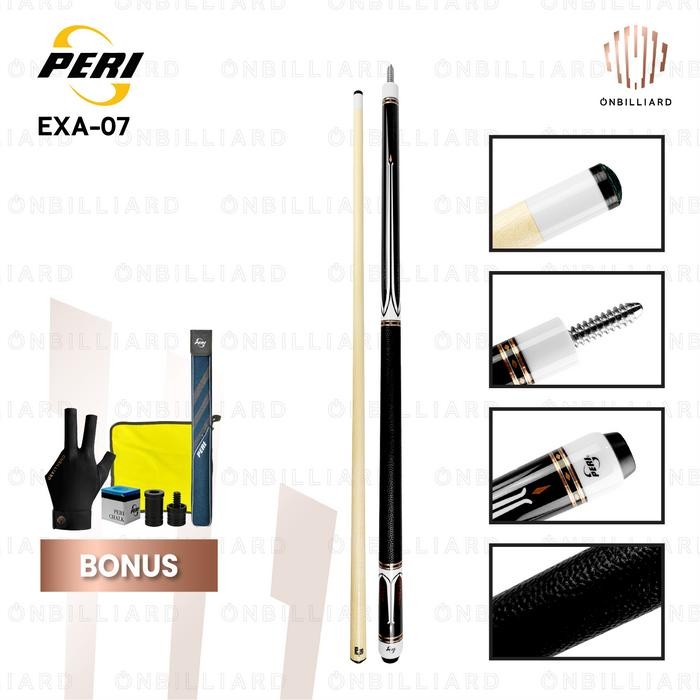 PERI EXA-07 Series Stick Billiard Low Deflection Cue Stick Play Billiard Shaft P20 Maple 12.5mm