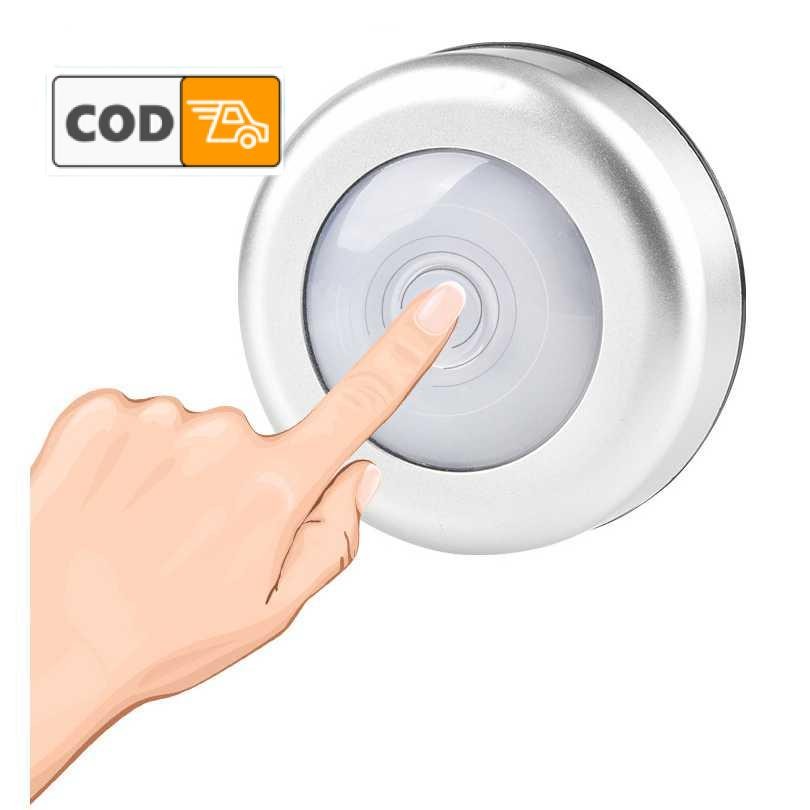 Lampu Dinding Mini Easy Touch Multifungsi 6 LED Penerangan Unik Hiasan Sudut Rumah Kamar Teras Tempe