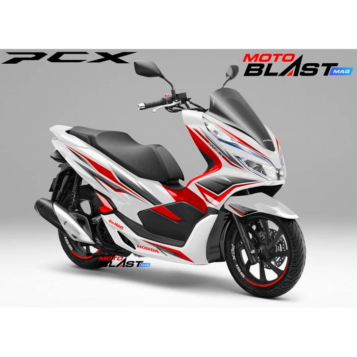 Decal Stiker Pcx 150 Putih Ready Cutting Non Fullbody
