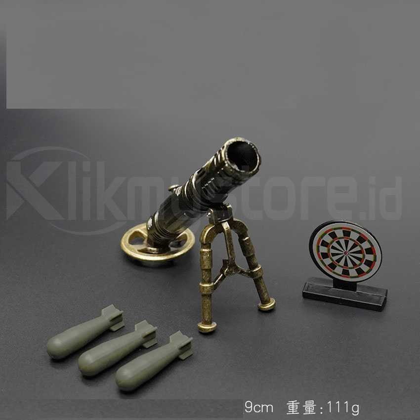 Meriam Mortir Mainan Besi Anak Tembak Pelontar Peluru Cannon Mortar Viral Fyp