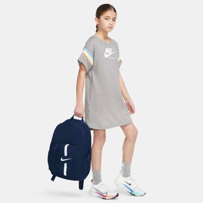 (100% ) NIKE Academy Team Kids' Football Backpack Navy Bag