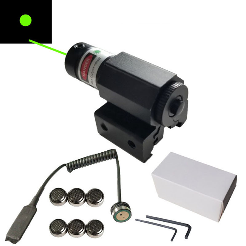 Green laser sight Red and green external laser sight Pistol accessories Hanging laser pointer Adjust