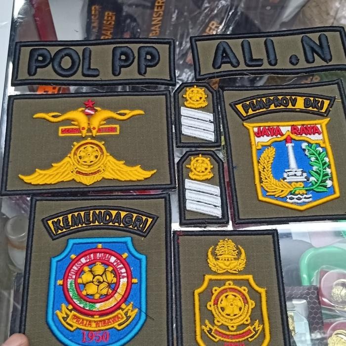 ATRIBUT BORDIRAN POL PP TIMBUL SATU SET