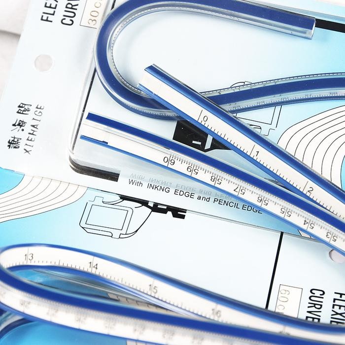 

50cm Penggaris Jahit Lentur Pola Lengkung Flexible Curve Ruler CT-50