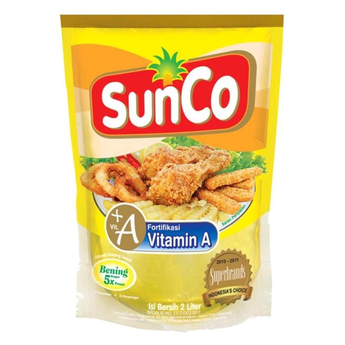 

MINYAK GORENG SUNCO 2 LITER (PACKING KARDUS) promo Zaitun Ayam