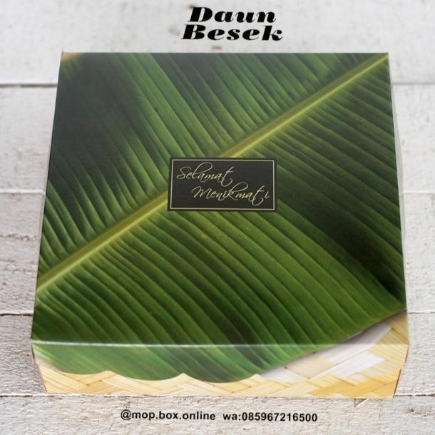 Bt 50Pcs Dus Nasi R10K Daun Besek Kotak Nasi 20X20 Box Nasi #Gratisongkir #Sale #Discount