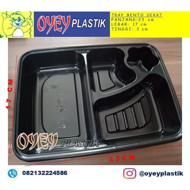 Tray Bento / Mika Bento 4 sekat isi 50