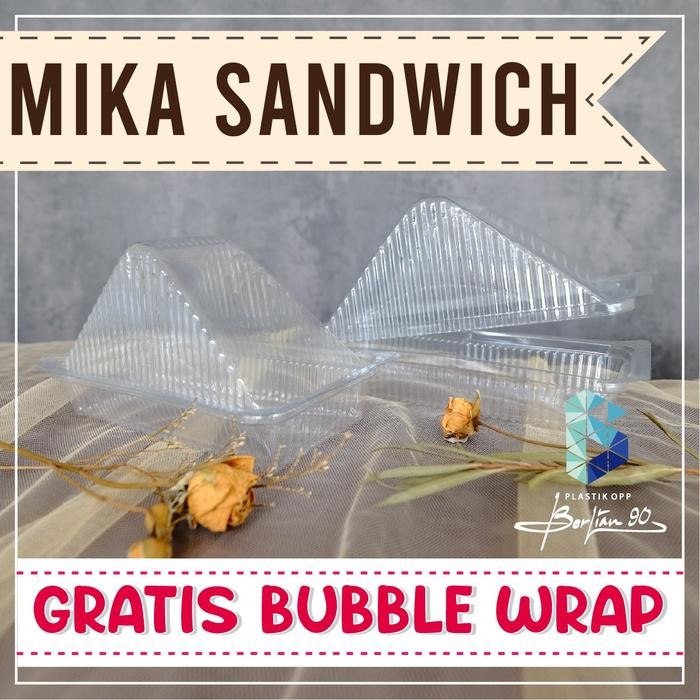 Mika sandwich Mika Roti Tray Sandwich Tempat roti isi 50