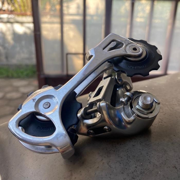 RD SHIMANO 105 5501 9 SPEED MADE IN JAPAN ORIGINAL CHROME SILVER RARE