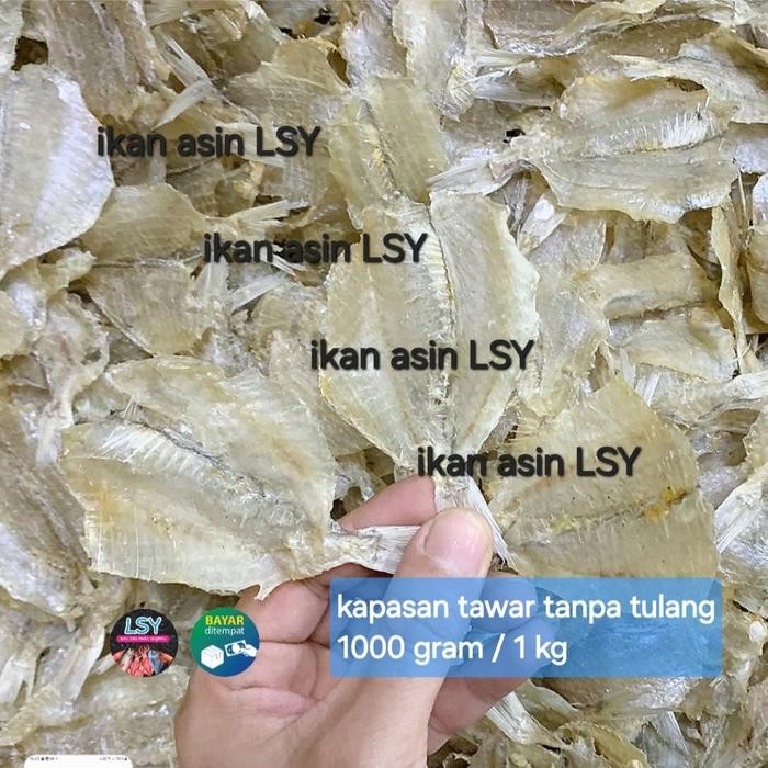 

kapasan tawar tipis tanpa tulang 1 kg