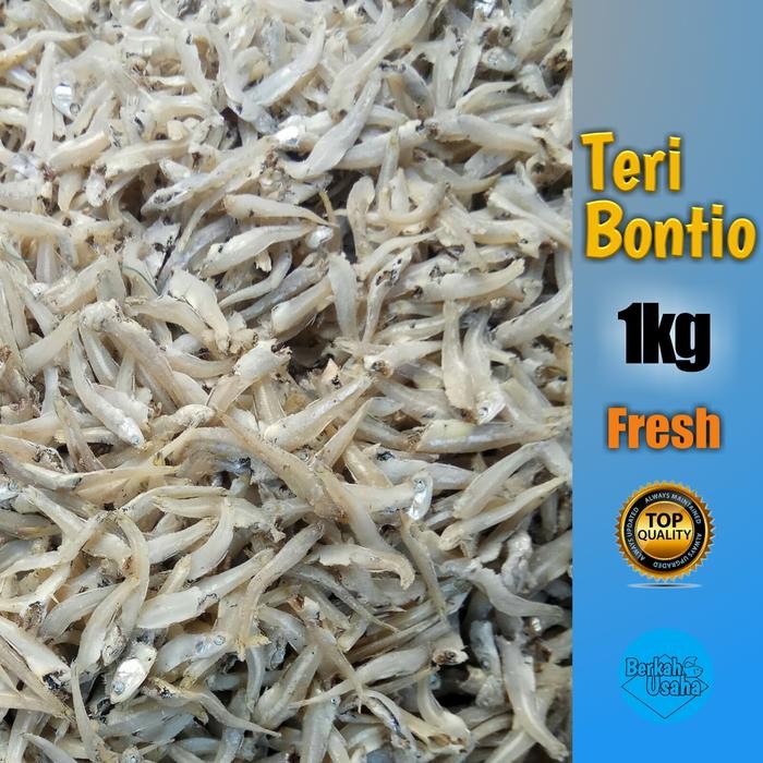 IKAN ASIN TERI LAMPUNG BUNTIAU KERING TANPA KEPALA FRESH per 1kg