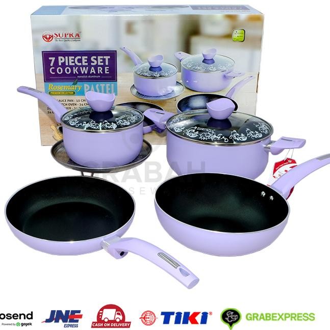 Panci Set 7 Pcs Supra Chef Renata Moeloek I Cookware 7 Piece Renatta Gratisongkir