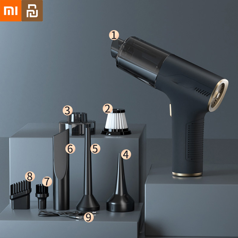 Xiaomi Youpin Mini Car Vacuum Cleaner HandHeld Portable Wireless Vacuum Cleaner Powerful Cordless