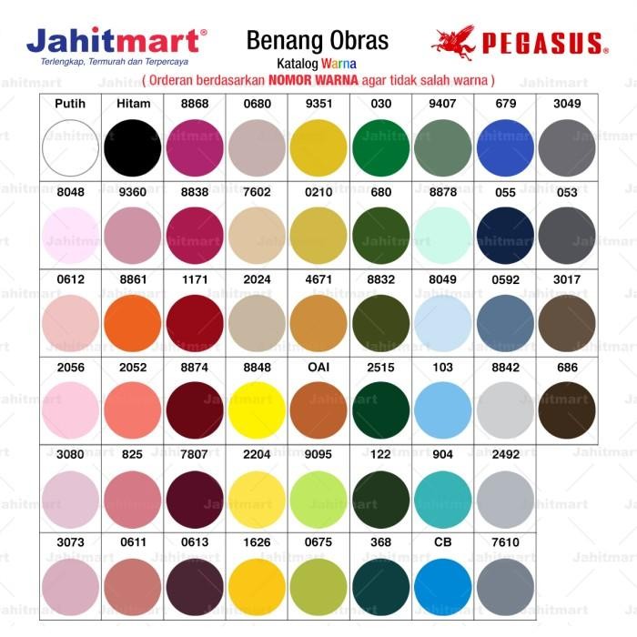 (Expert) Benang Obras Premium Kecil Merk PEGASUS