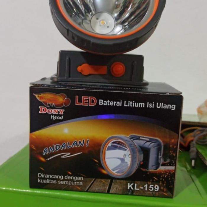 Best Quality Senter Kepala Dony Kl-159 Andalan/Headlamp Dony 10Watt Led