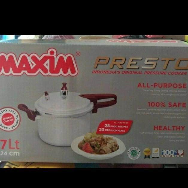 Panci Presto Maxim Dengan 3 Ukuran 4 / 7 Dan 12 Liter Presto Maxim