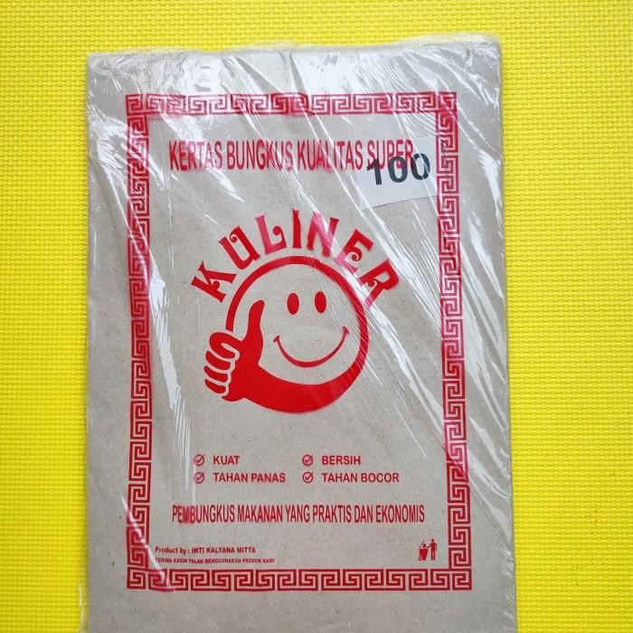 (Expert) Kertas Nasi Coklat /Kertas Bungkus Nasi ISI 100 PCS