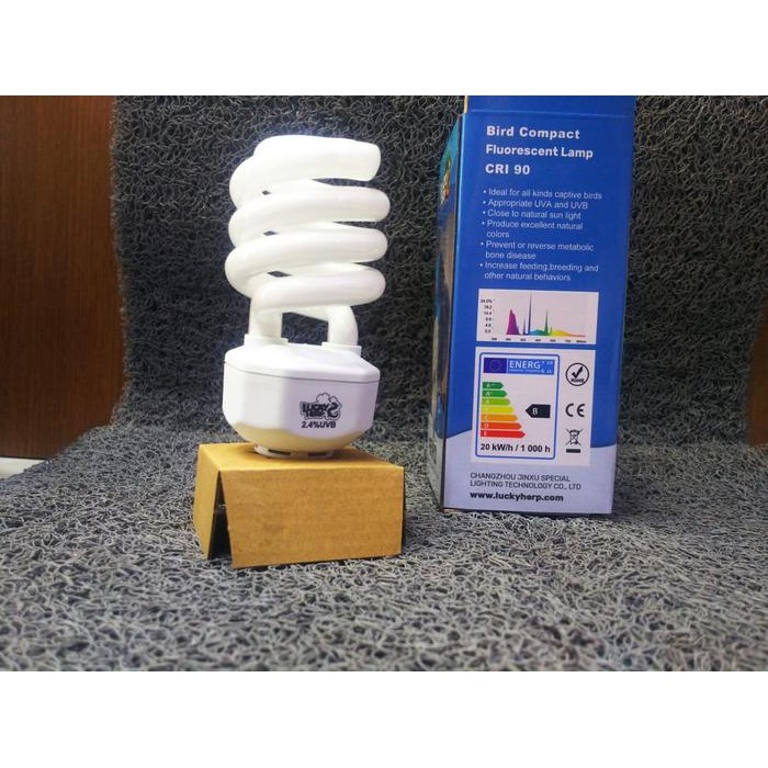 Bird Lamp 24% UVB 20w - Lampu Burung - Lampu Pengganti Matahari LHB20