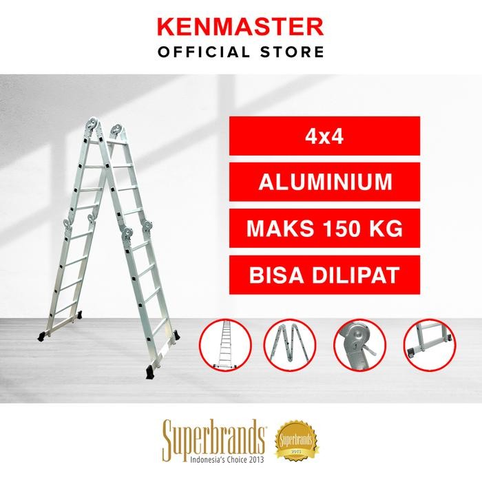 

Terlaris Kenmaster Tangga Lipat Serbaguna 4 X 4 Km-404 - Tngg006 / Multipurpose Ladder