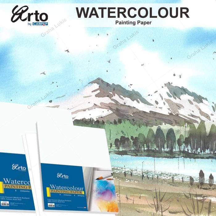 

ARTO WATERCOLOUR PAPER A4 - 200GSM - CELLULOSE KODE 1106