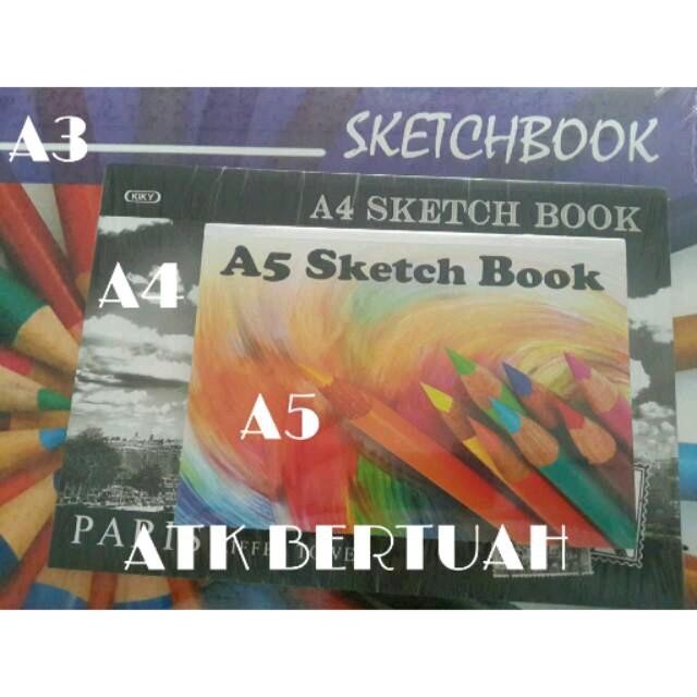 

KIKY SKETCHBOOK SKETCH BOOK A3 A4 A5 BUKU SKETSA GAMBAR ISI 50 LEMBAR KODE 7