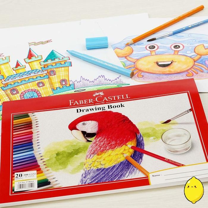 

BUKU GAMBAR A4 200GSM FABER CASTELL DRAWING BOOK A4 KODE 1153
