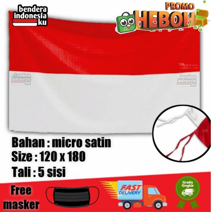 

Terlaris BENDERA MERAH PUTIH JUMBO MURAH GROSIR ukuran 120x180cm SALE