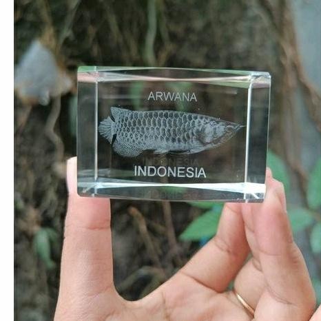 

Terlaris Souvenir pajangan kristal ikan Arwana oleh oleh Indonesia SALE