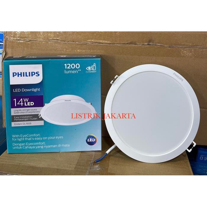 DOWNLIGHT LED PHILIPS 7,5 WATT 7.5W 7.5 W ERIDANI 59263 BODY BESAR
