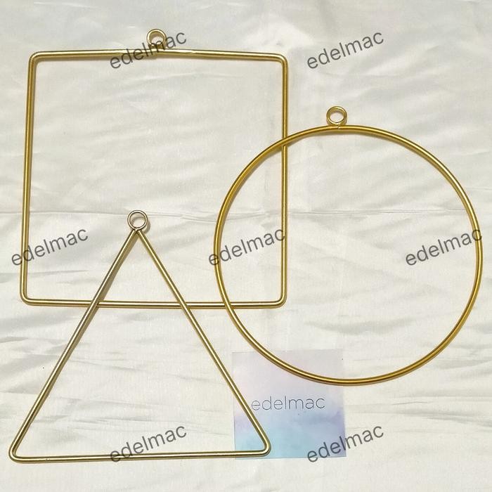 Ring Kawat / Besi Macrame Dekor Gantungan Karangan Bunga DIY Flower Handmade Decoration