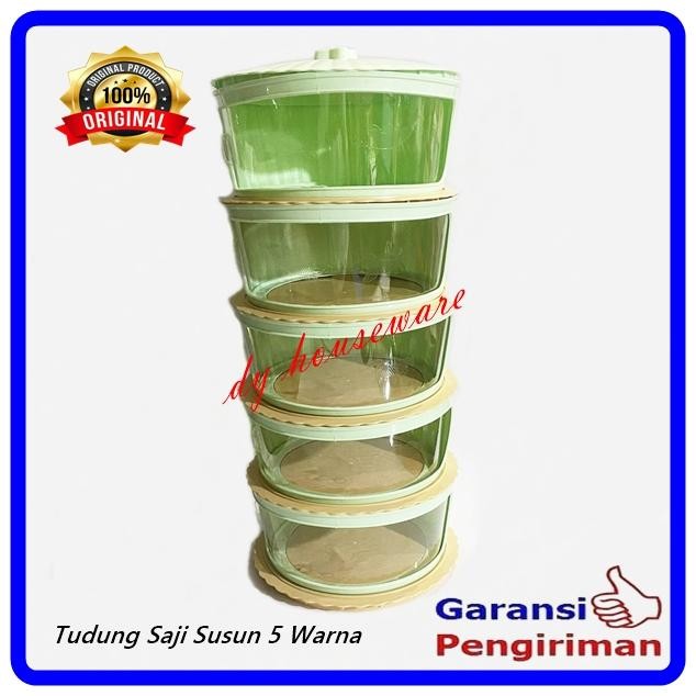 PREMIUM Tudung Saji Rak Piring Susun Plastik ABS Warna Susun 5 Susun 4 Susun 3