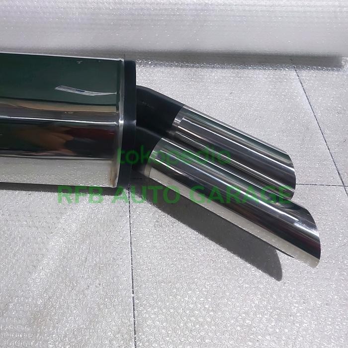 PREMIUM Knalpot Racing Mobil Brabus Miring Mercedes Benz W124 Mercy Boxer