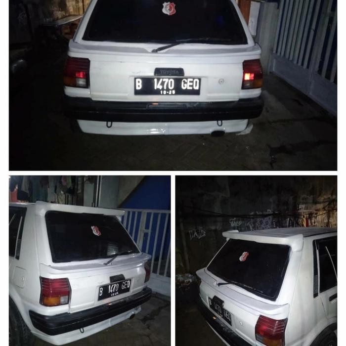 PREMIUM Spoiler Starlet Kotak model Gt Turbo beserta lampu